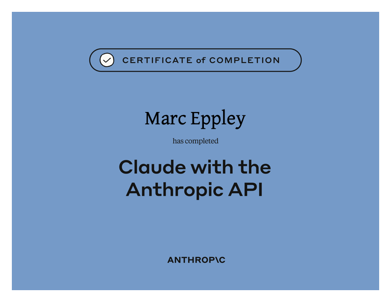 Claude with the Anthropic API certificate